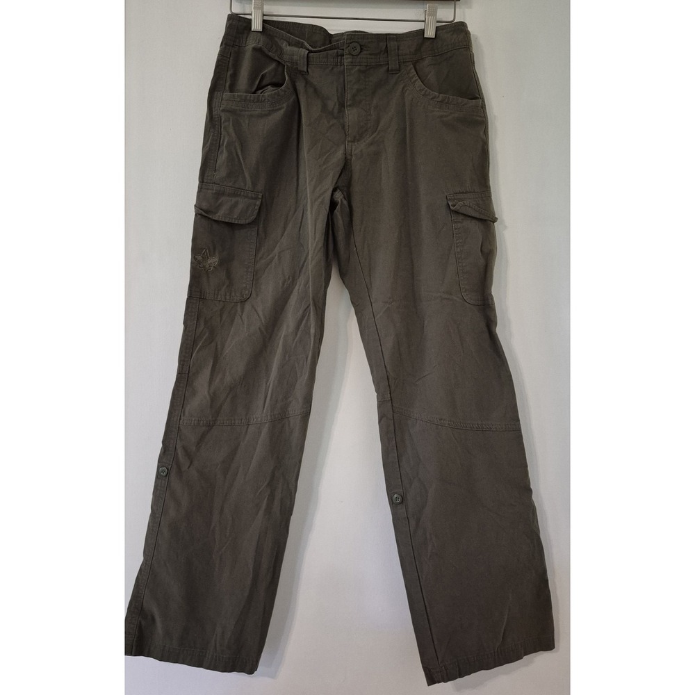 Boy Scouts of America Ladies Uniform Pants Size 6 Green Cargo Hiking Trail BSA